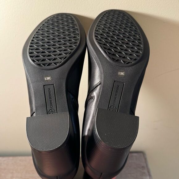 Giani Bernini Adonnys Memory Foam Knee High Wide Calf Dress Boots- Black- Sz 9.5 - Picture 7 of 9